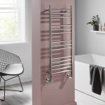 Pisa Towel Rail – 25mm, Stainless Steel Straight, 800x400mm (Electric)