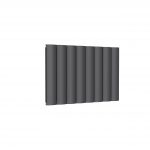 Reina Belva Horizontal Aluminium Designer Radiator, Anthracite, 600mm x 828mm – Double Panel