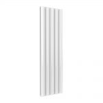 Reina Belva Vertical Aluminium Designer Radiator, White, 1800mm x 516mm – Double Panel