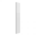 Reina Casina Vertical Aluminium Designer Radiator, White, 1800mm x 280mm – Double Panel