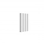 Reina Vicari Horizontal Aluminium Designer Radiator, White, 600mm x 400mm – Double Panel