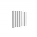 Reina Vicari Horizontal Aluminium Designer Radiator, White, 600mm x 800mm – Double Panel
