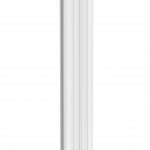 Reina Wave Vertical Aluminium Designer Radiator, White, 1800mm x 412mm – Double Panel