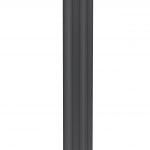 Reina Wave Vertical Aluminium Designer Radiator, Anthracite, 1800mm x 412mm