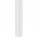 Reina Wave Vertical Aluminium Designer Radiator, White, 1800mm x 412mm