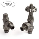 West Thermostatic Valves, Abbey, Pewter Angled