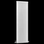 Nordic Aluminium Column Vertical Radiator, White, 1849mm x 424mm