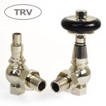 West Thermostatic Valves, Amberley, Polished Nickel Angled