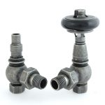 West Thermostatic Valves, Amberley, Pewter Angled