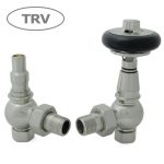 West Thermostatic Valves, Amberley, Satin Nickel Angled