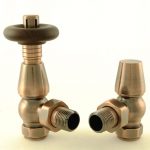 West Thermostatic Valves, Bentley, Antique Copper Angled