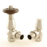 West Thermostatic Valves, Bentley, Satin Nickel Angled – 10mm