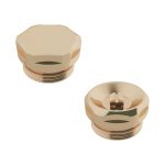 Trade Direct Bleed Valve and Blanking Plug Pack, Polished Brass