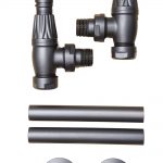 Paladin Thermostatic Valves, Canterbury, Old Pewter Angled