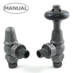 West Manual Valves, Commodore, Pewter Angled