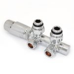 West Thermostatic Valves, Delta, Chrome Twin Angled – 10mm