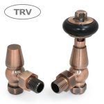 West Thermostatic Valves, Faringdon, Antique Copper Angled