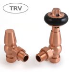 West Thermostatic Valves, Faringdon, Brushed Copper Angled