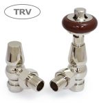 West Thermostatic Valves, Faringdon, Polished Nickel Angled – 10mm