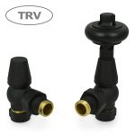 West Thermostatic Valves, Faringdon, Textured Black Angled  – 10mm