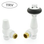 West Thermostatic Valves, Faringdon, White Angled  – 10mm