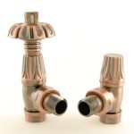 West Thermostatic Valves, Gothic, Antique Copper Angled