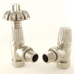 West Thermostatic Valves, Gothic, Satin Nickel Angled  – 8mm