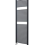 Lazzarini Roma Towel Rail – 25mm, Anthracite Curved, 1512x500mm (Electric)