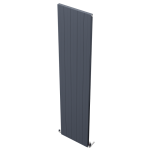 Apollo Malpensa Vertical Aluminium Radiator, Anthracite Flat, 1800mm x 400mm