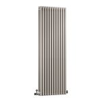 DQ Modus 3 Column Vertical Radiator, Stone Grey, 1800mm x 530mm