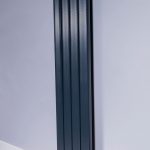 DQ Moto Vertical Aluminium Designer Radiator, Anthracite, 1800mm x 475mm