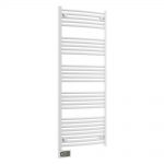 Nordic Towel Rail, White Curved, 1497mm x 500mm (Electric)