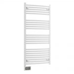 Nordic Towel Rail, White Curved, 1210mm x 500mm (Electric)
