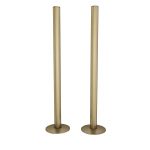 Trade Direct Antique Brass Pipe Covers 300mm (pair)