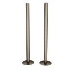 Trade Direct Natural Pewter Pipe Covers 300mm (pair)