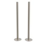 Trade Direct Satin Nickel Pipe Covers 300mm (pair)