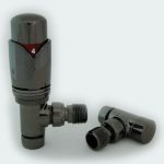 West Thermostatic Valves, Realm, Black Nickel Angled