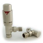 West Thermostatic Valves, Realm, Satin Nickel Angled  – 8mm