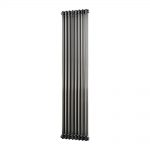Trade Direct 2 Column Vertical Radiator, Raw Metal, 1800mm x 372mm