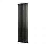 Trade Direct 2 Column Vertical Radiator, Raw Metal, 1800mm x 460mm