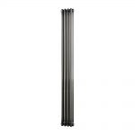 Trade Direct 3 Column Vertical Radiator, Raw Metal, 1800mm x 198mm