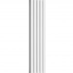Reina Coneva Modern Column Vertical Radiator, White, 1500mm x 370mm – Double Panel