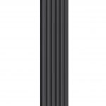 Reina Coneva Modern Column Vertical Radiator, Anthracite, 1500mm x 440mm – Double Panel