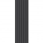 Reina Coneva Modern Column Vertical Radiator, Anthracite, 1500mm x 510mm – Double Panel