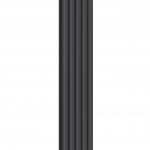 Reina Coneva Modern Column Vertical Radiator, Anthracite, 1800mm x 370mm – Double Panel