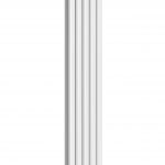 Reina Coneva Modern Column Vertical Radiator, White, 1800mm x 370mm – Double Panel