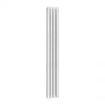 Reina Neva Vertical Designer Radiator, White, 1800mm x 236mm – Double Panel