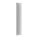 Reina Neva Vertical Designer Radiator, White, 1800mm x 295mm – Double Panel