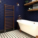 DQ Siena Towel Rail – 22mm, Copper Straight, 490x1000mm