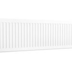 K-Rad Compact Horizontal Radiator, White, 400mm x 1400mm – Double Panel, Double Convector